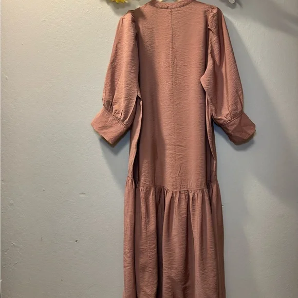 H&M Dusty Rose Maxi Dress with V-Neck - Picture 6 of 11